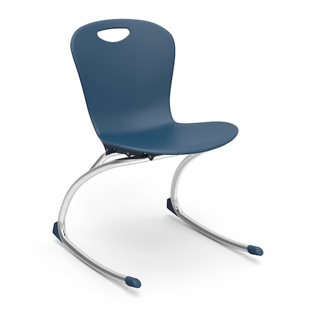 Virco ZUMA Series 18" Rocking Chair, 5th Grade - Adult - Navy Seat ZROCK18